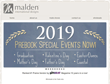 Tablet Screenshot of malden.com